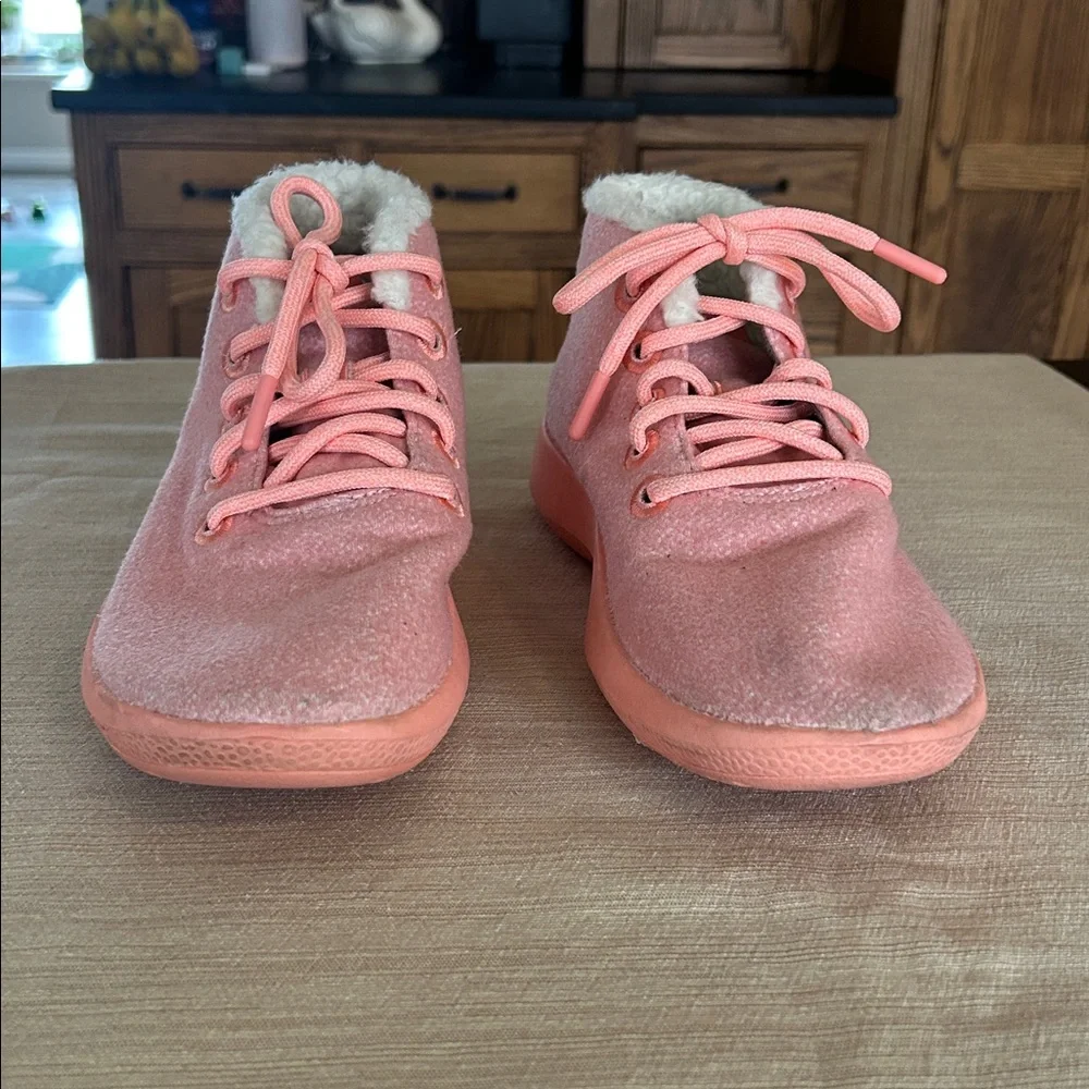 Allbirds Women's Pink High-Top‎ Shoes Sherpa
